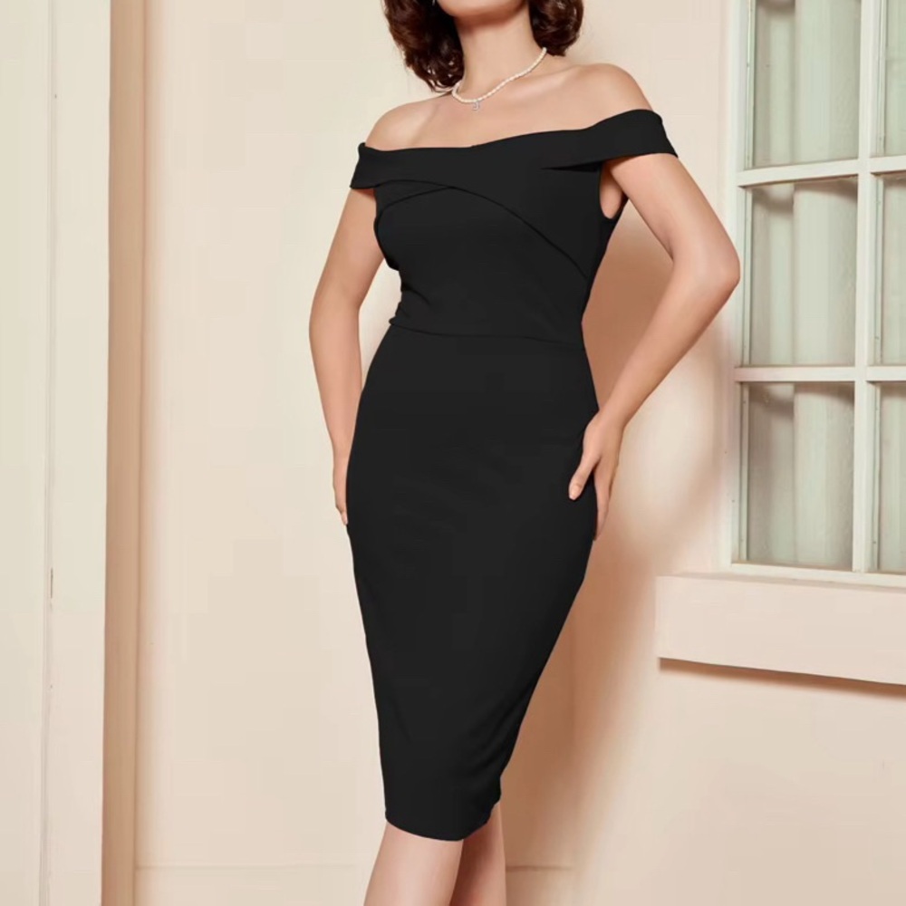 Belle Poque Off the Shoulder Vintage Dress
